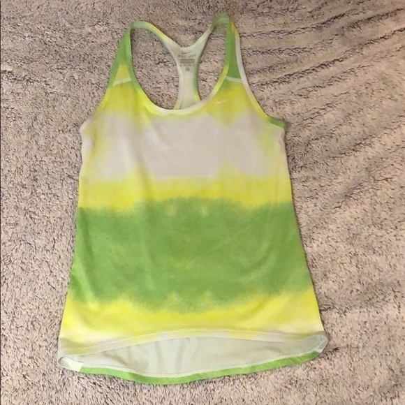 tie dye dri fit tank top